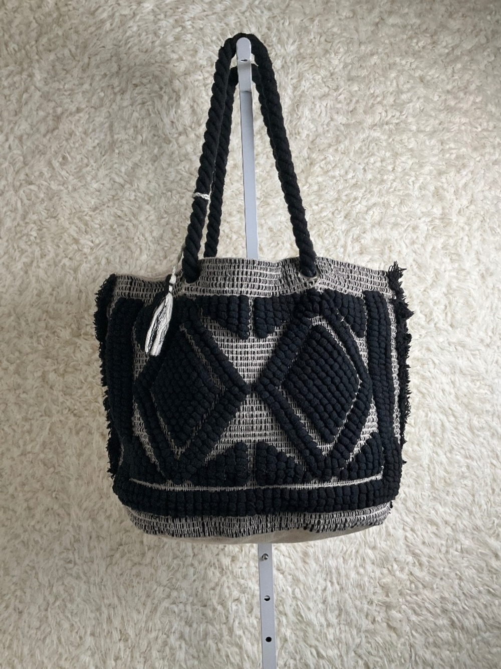 BOHEMIAN CARPET STYLE OVERSIZED TOTE BAG!